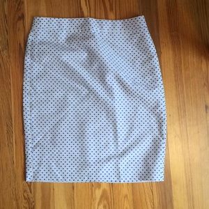 Size 4 NWT Polkadot J Crew Pencil Skirt